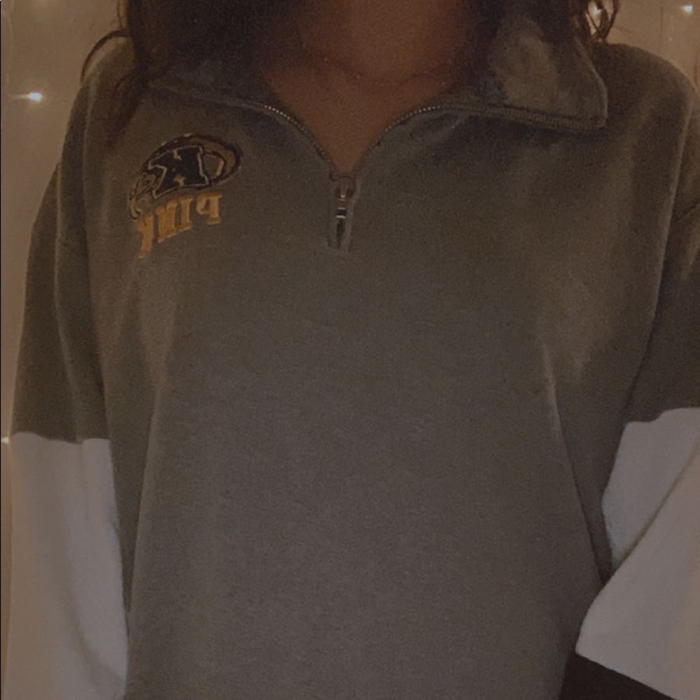 comfy PINK Kent state quarter zip